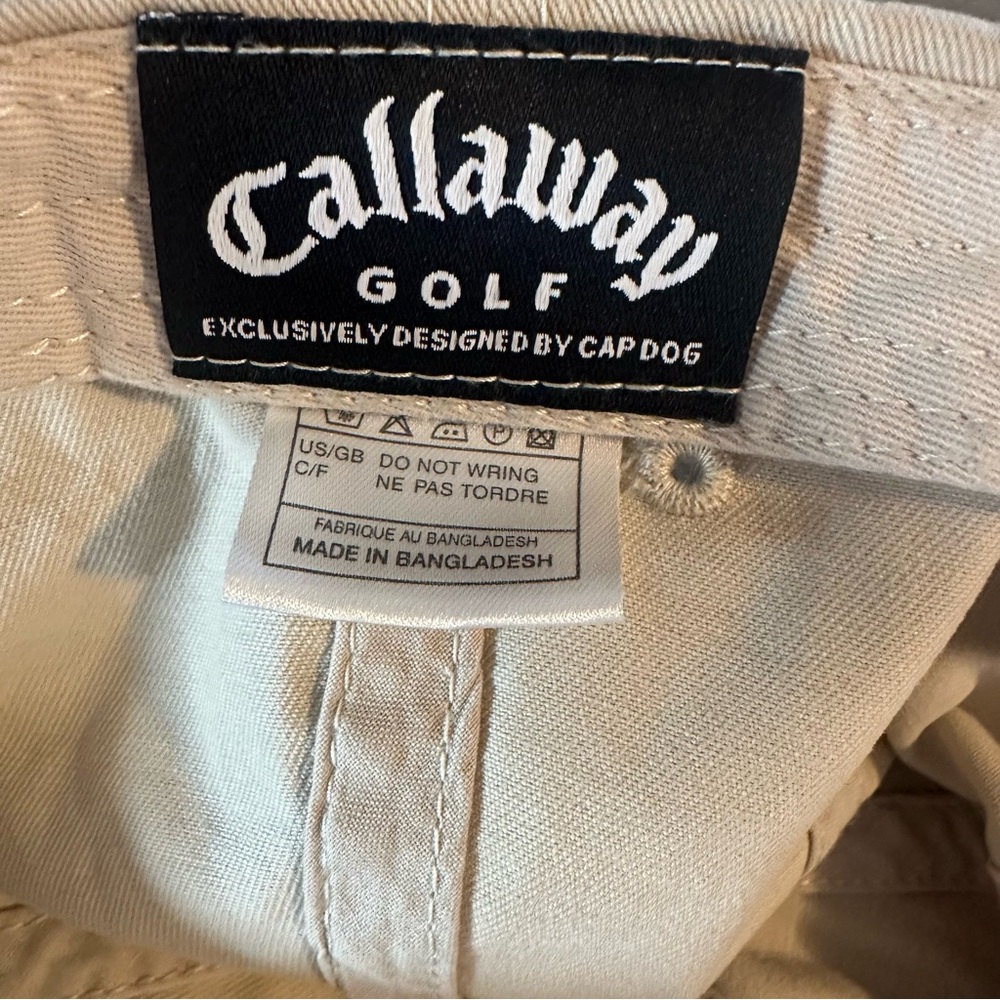Callaway Golf Tan Embroidered Baseball Cap - Picture 9 of 12